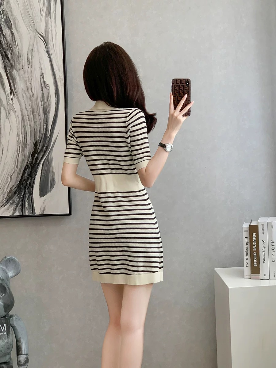 Cozy autumn knitted dress KD319 images